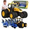 Tractor Massive Wheels Farm Tractor For Child Toy Multi-furrow Plough