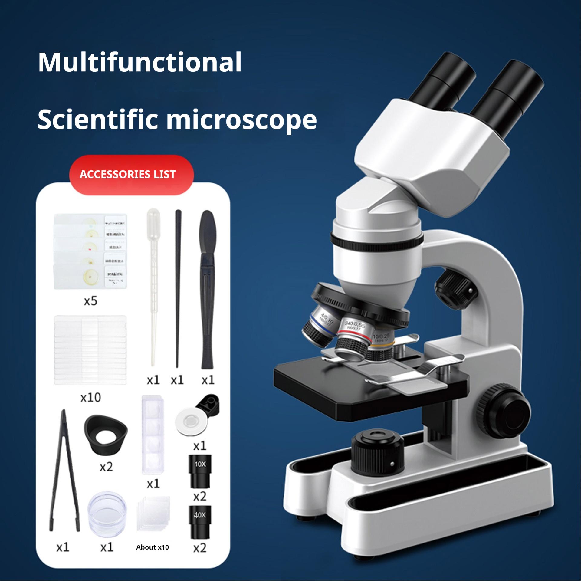 

40X-1600X Студенти, які спеціалізуються на бінокулярній біологічній мікроскопії, Експериментальне дослідження з популяризації науки-головоломки