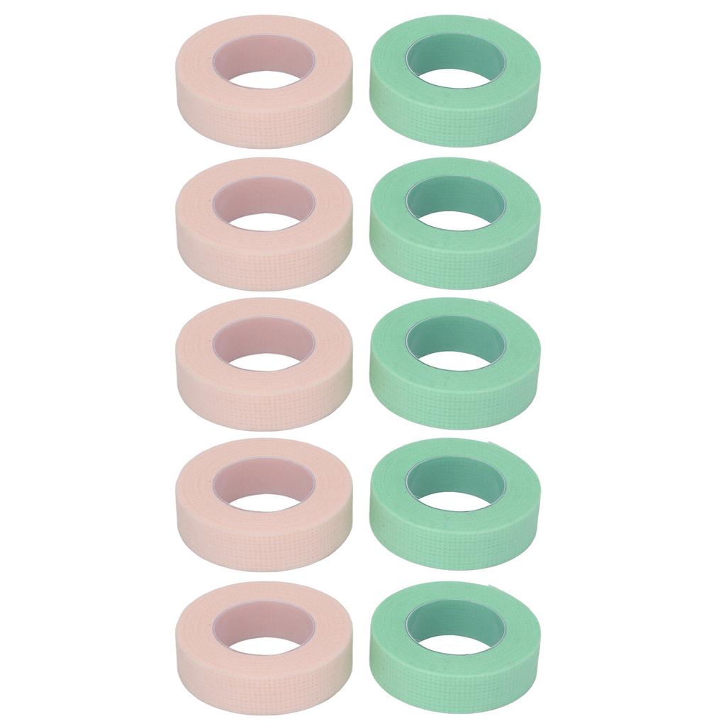 10 Rolls Eyelash Extension Tape Micropore Breathable Adhesive Lash Extension Tape 0.5 Inch X 10 Yards
