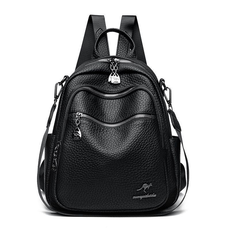Универсальный женский дорожный рюкзак из коровьей кожи 2025 - Большая вместимость, Модный и Повседневный