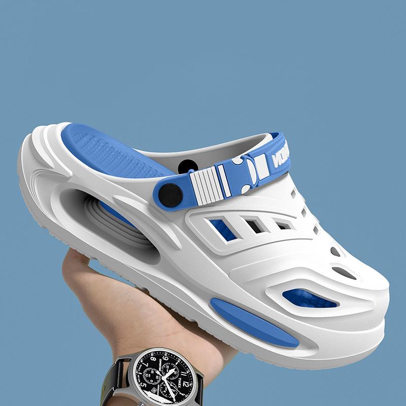 

Модные улыбающиеся мужские и женские пещерные туфли со съемными стельками, нескользящие, амортизирующие, утолщенные мягкие тапочки, модные дышащие сандалии 38-39