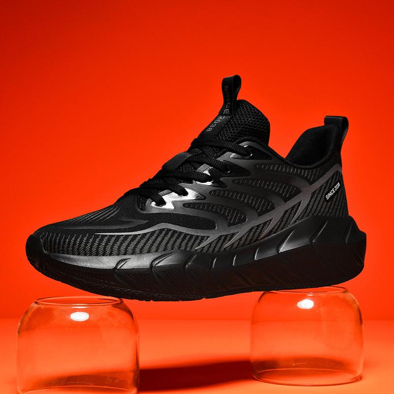 Marathon Air Cushion Men's Running Sports Shoes Big Size 47 Lightweight Sneakers Outdoor Anti Slip Athletic Gym Shoe