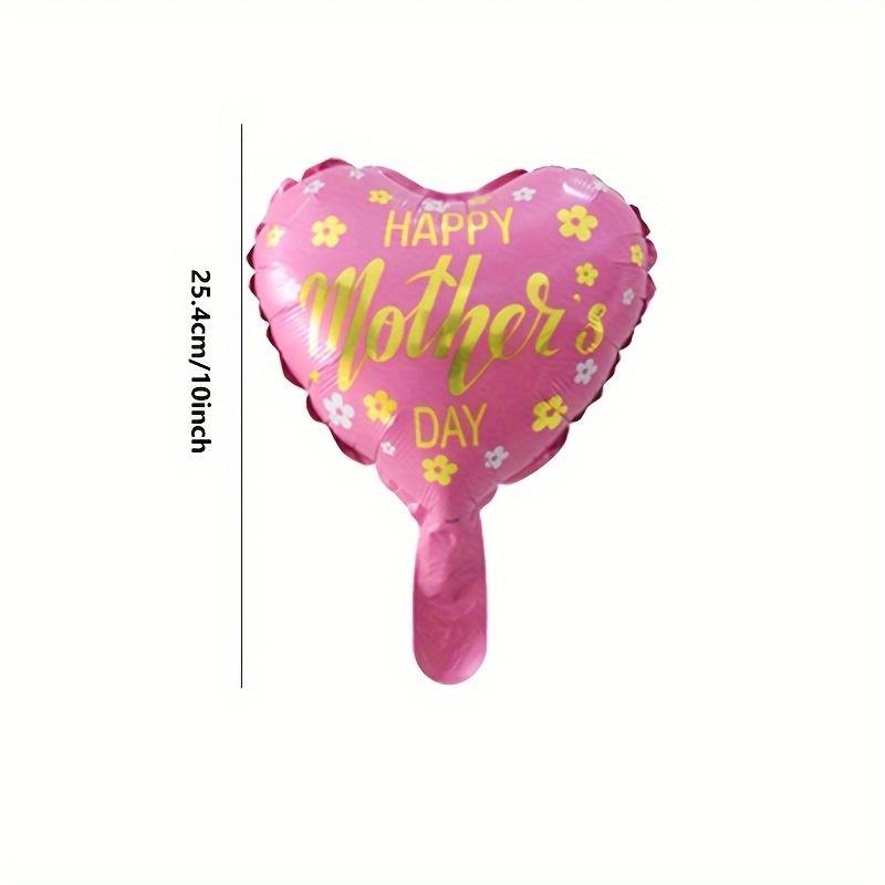 12pcs 10inch Happy Mother's Day Foil Helium Balloons I Love You Mom Happy Mother's Day Party Decoration Mothers Gifts Air Globos