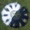 Tassel Hand Fan Fluffy Foldable Hand Fan Peacock Feather Fan Comfortable For Photography Stage Performance Home Decoration