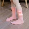 1 Pair Baby Socks Two Balls Knitted Autumn Winter Elastic Opening Middle Tube Toddler Girls Socks for Home