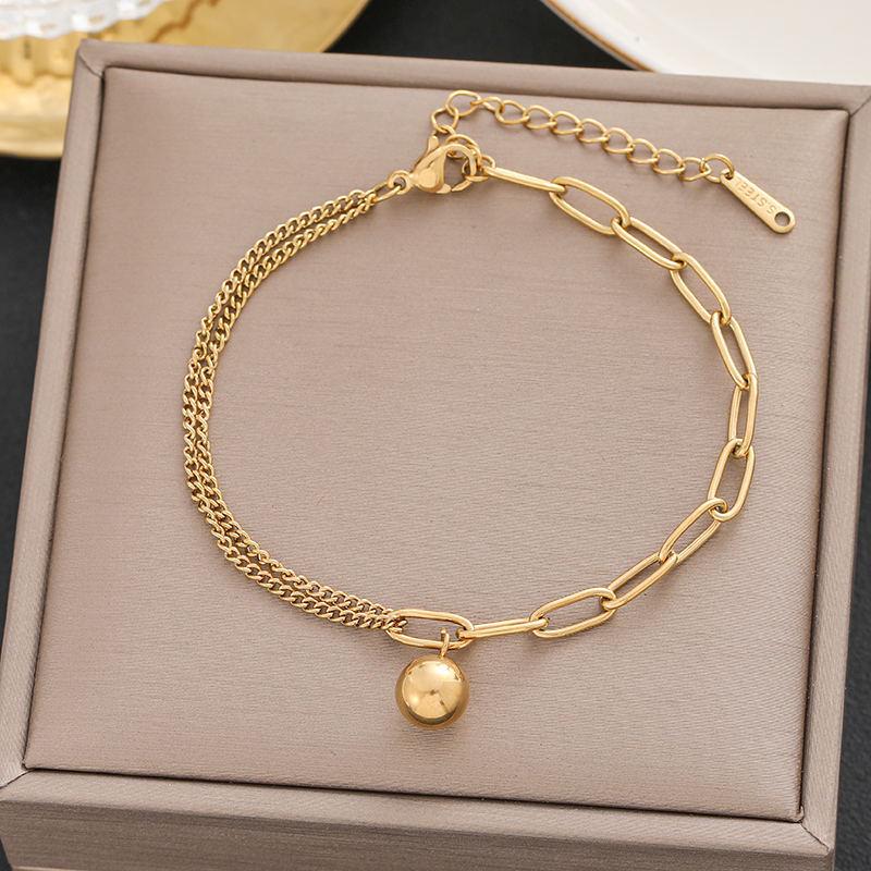 Women's Fashion Titanium Steel Bracelet: Elegant Japanese & Korean Design, Non-Fading Stainless Steel, Versatile Jewelry.