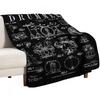 Drum Set Kit Vintage Patent Drummer Drawing Print Throw Blanket Men's Soft Warm Throw Blanket for Couch