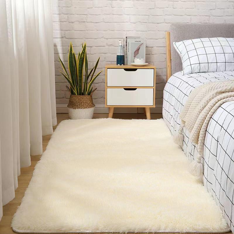 Silk Wool Carpet Bedroom Living Room Carpet Ins Style Scandinavian Home Floor Mats Home Decoration