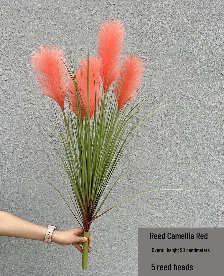 Nordic Reed & Foxtail Grass Artificial Office Plants Window Decor 