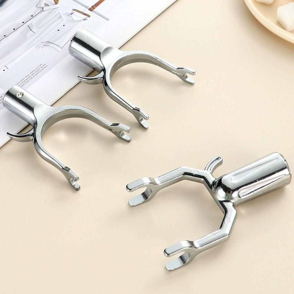 U Shaped Clothes Rod Joint Portable Aluminum Alloy Clothes Rod Metal Head Durable Clothes Fork Head Placing Clothes