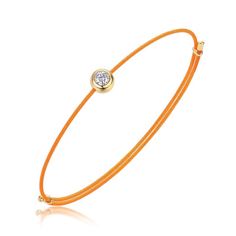 

JIUZUAN D Color VVS1 Moissanite Bracelet, GRA Certified, 0.3Ct Lab Diamond, Adjustable Cord in 6 Colors, Elegant Jewelry for Wom 28cm&D Colour Moissanite червоний
