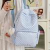 Schoolbag Korean Ins College Wind Polka Dot High-value School Bag Niche Students Cute Shoulders New Backpack for Junior High School Students
