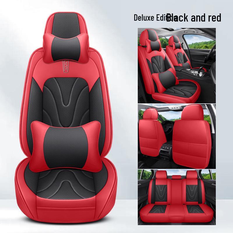 Napa Leather All-Season Universal Car Seat Cover, Five-Seater Full Coverage Cushion