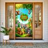 Jungle Background Wooden Sign Decor Jungle Birthday Banner Safari Party Banner Bright Color Palette Birthday Backdrop For Photo