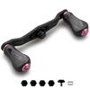 HEIGHTEN Reel Handle with Knob Carbon Shimano Daiwa Abu Universal Baitcasting Reel Gourd Series 20mm Knob Sakura 85/95mm 20mm/21mm 1.5K (V2.0-85mm - -