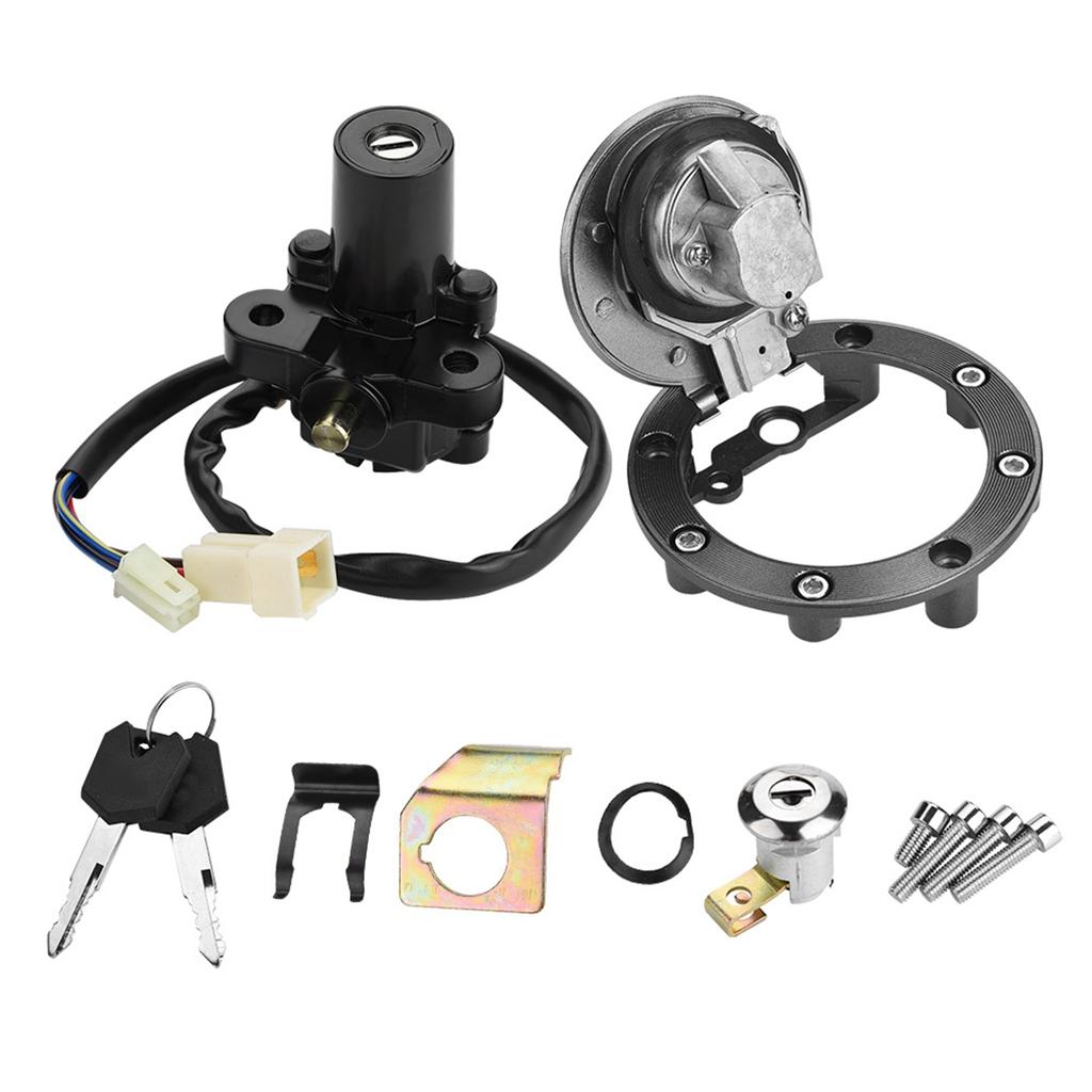Motorcycle Ignition Switch Fuel Gas Cap Seat Lock Keys for Yamaha YZF R1 R6 R6S FZ6 FJR1300