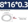 304 Stainless Steel Ultra-Thin Flat Washers - Available in Thickness: 0.1mm, 0.2mm, 0.3mm, 0.5mm