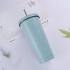 750ml Vacuum Insulated Stainless Steel Travel Mug With Straw Office Car Home Outdoor Use