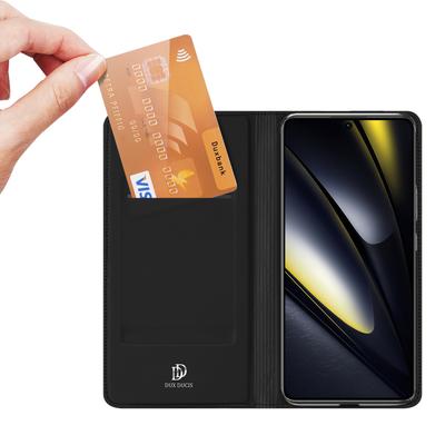 DUX DUCIS Skin Pro Series For Xiaomi Redmi Turbo 3 5G/Poco F6 5G Case PU Leather Flip Phone Cover