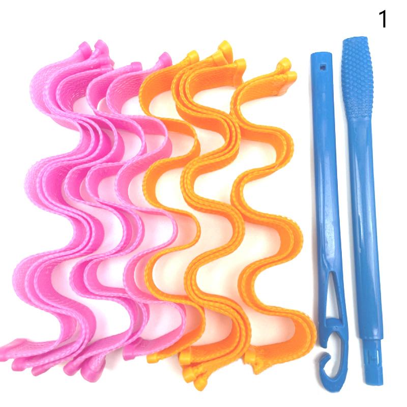 12Pcs Heatless Hair Curler No Heat Hair Rollers Soft Curls Curling Rod Roller Sticks Perm Rods Wave Formers Hair Styling Tools