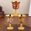 Mini Wine Glass, Multiple Colors Delicate Vintage Spirits Goblet, Alloy Portable Chalice Cup Friends Festive Decoration,1pcs