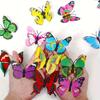 12pcs/Pack Color Mini Butterfly Magnetic Refrigerator Sticker Kitchen Living Room Decoration Wall Stickers DIY Creative ZSY