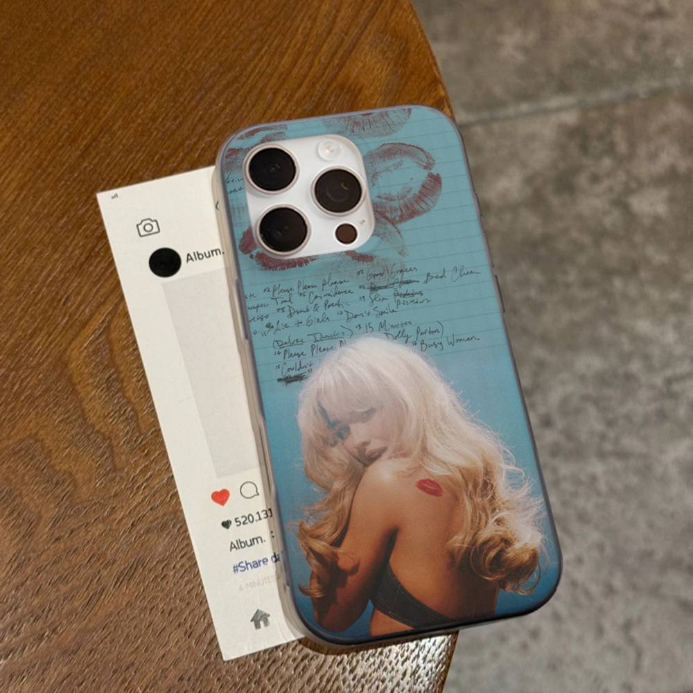 Pop Singer Sabrina Carpenter Phone Case For IPhone 17 16 15 14 Plus 11 12 13 Pro Max Shockproof Protection Soft Back Cover