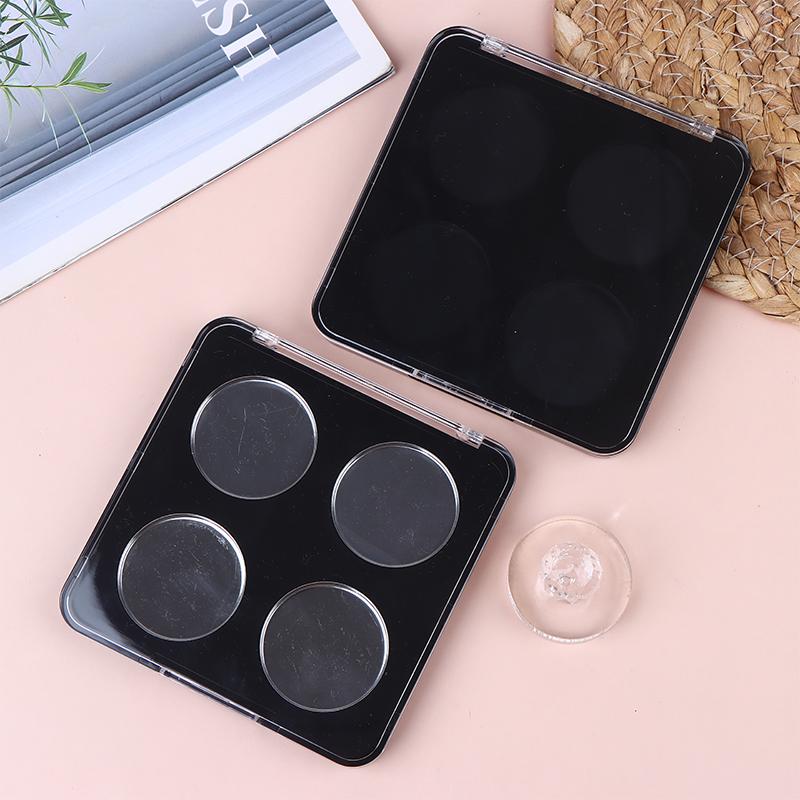 4 Grids Magnetic Makeup Palette Empty Cosmetics Dispensing Storage Box For Eyeshadow Lip Color Powder Blusher Highlighter