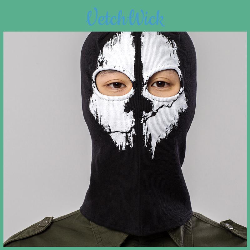 Vielseitige Baumwollmischung Skelett Totenkopf Maske Für Halloween Und Motorradabenteuer