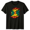 Grenada Flag Distressed Countries Mens T-Shirt Womens Tee Graphic Top
