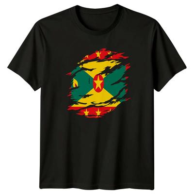 Grenada Flag Distressed Countries Mens T-Shirt Womens Tee Graphic Top