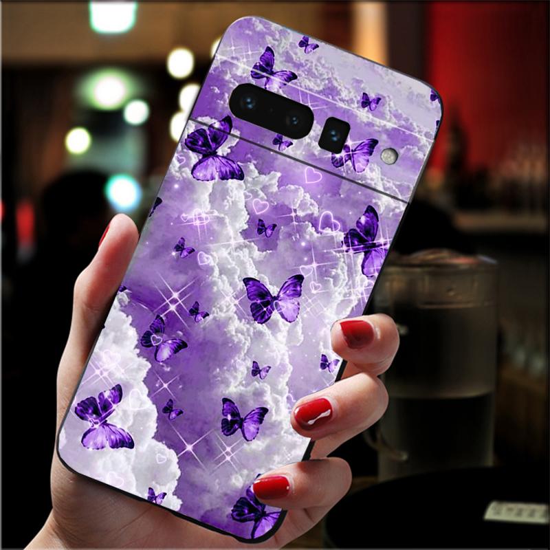 Phone Case For Google Pixel 10 Pro XL 9 Pro XL 9A 8 7 6 Pro Pixel 8A 7A 6A Pixel 8 7 6 5 Aesthetic Purple