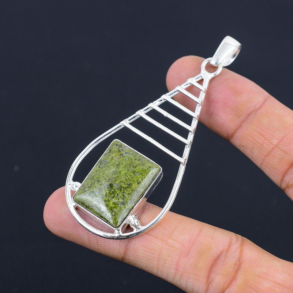 Friendship Day Sale Gogunjula Gemstone Bezel Sister Pendant 925 Sterling Silver