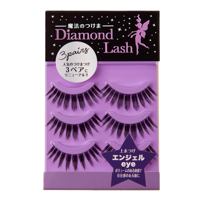 

[3 Pairs] DiamondLash [Angel Eye] This product comes in a box of 3 pairs.