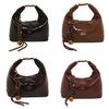 Pu Waterfall Shaped Handbag With Zipper Closure For Casual Daily Wear
