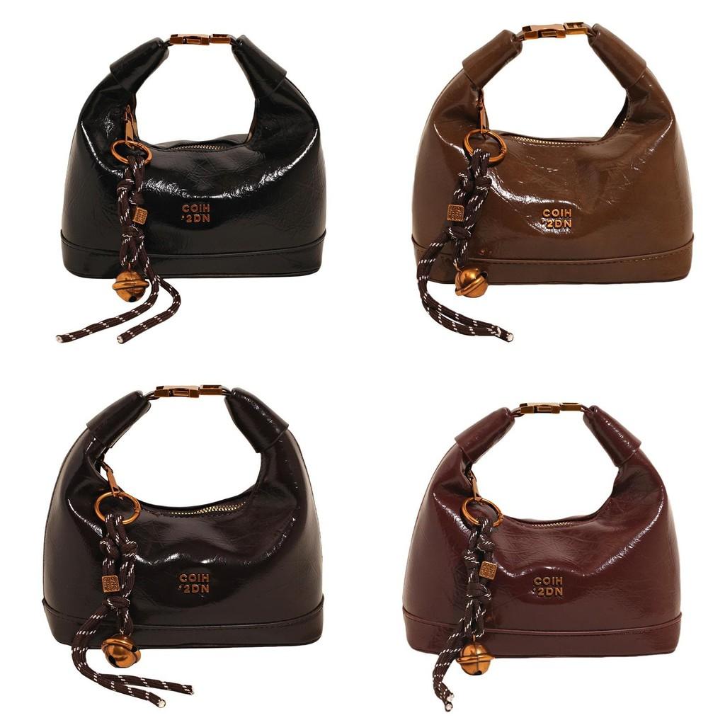 Pu Waterfall Shaped Handbag With Zipper Closure For Casual Daily Wear