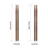 1Pair 5A/7A Drum Sticks Replacement Comfortable Hand Grip Drumstick Redwoods Drumsticks for Drummer or Beginner