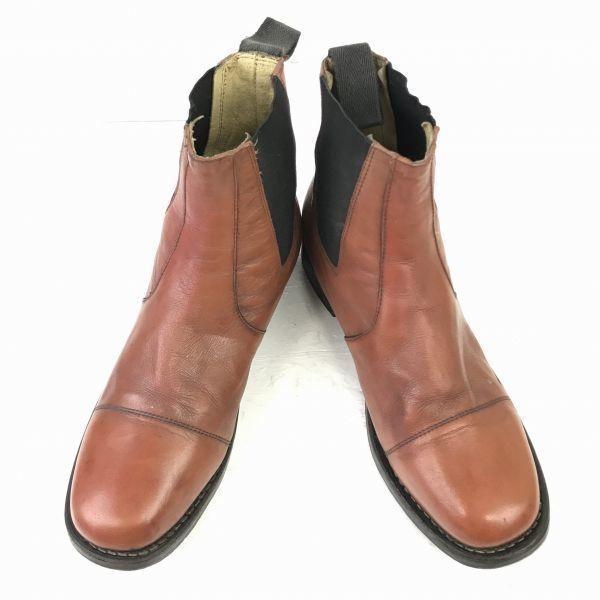 Vintage 90s/Goodyear Welt Leather Chelsea Boots/26.5-27.0cm/Brown/Cap Toe(USED)