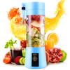 Portable Home USB Electric Fruit Extractor Rechargeable 4-Blade Juice Blender