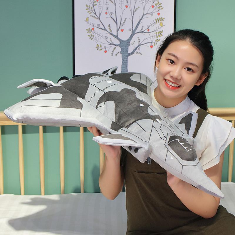 Shaped Plush Airplane Pillow Blanket Toy Stuffed Doll Decoration Gifts Kids