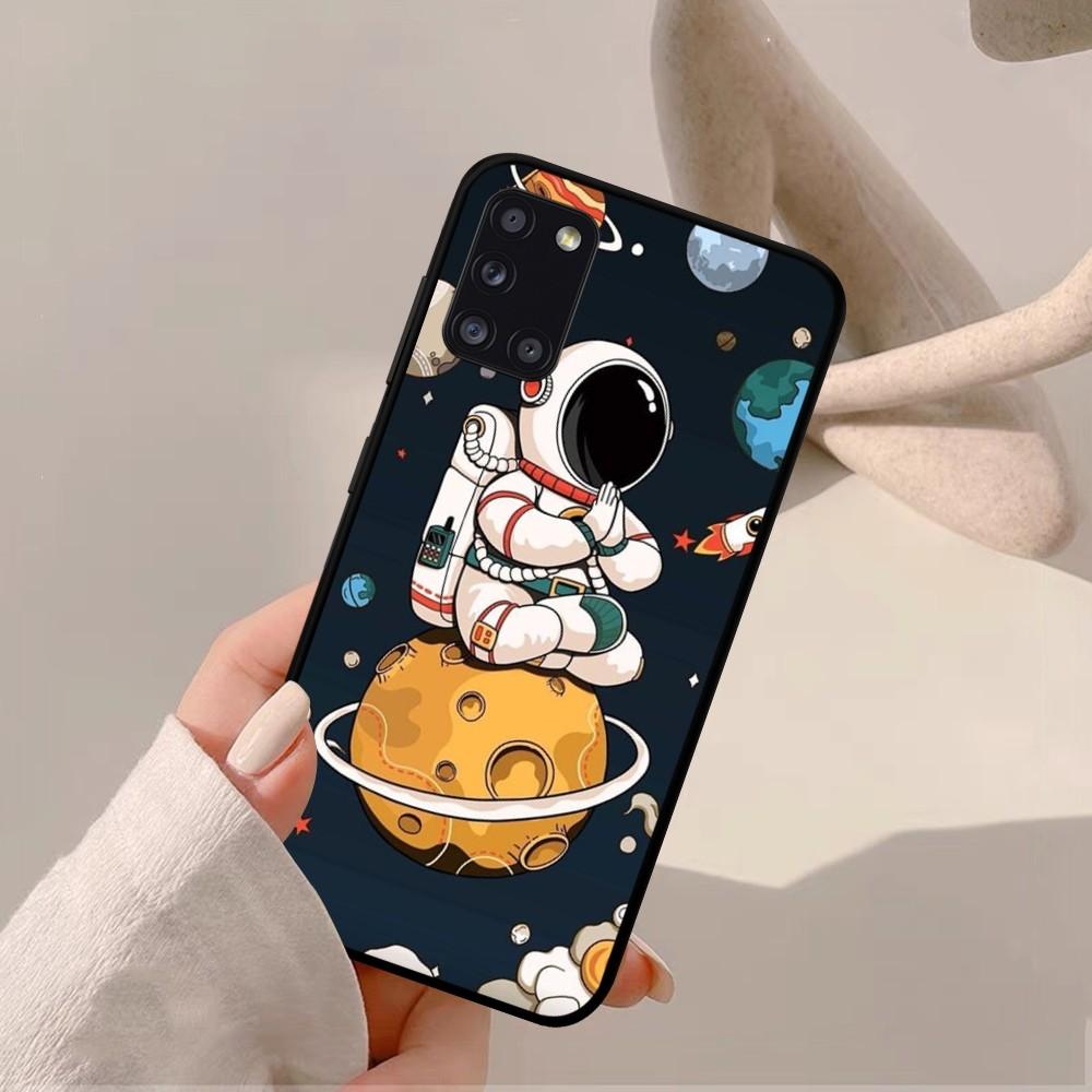 Space Astronaut Cartoon Phone Case For Samsung A 10 11 12 13 20 21 22 30 31 32 40 51 52 53 70 71 72 73 91 13 Shell