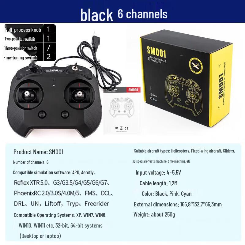 Lizhan Dálkový ovladač pro letový simulátor