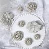 Bai Lu Bone White Clog Accessories: Detachable DIY Shoe Flower Bouquet