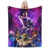 Tekken 8 Gaming Plush Blanket Girls Boys Flannel Bedding Throws For Couch Chair Sofa Bed Warm Soft Quality Bedspread Gift Idea