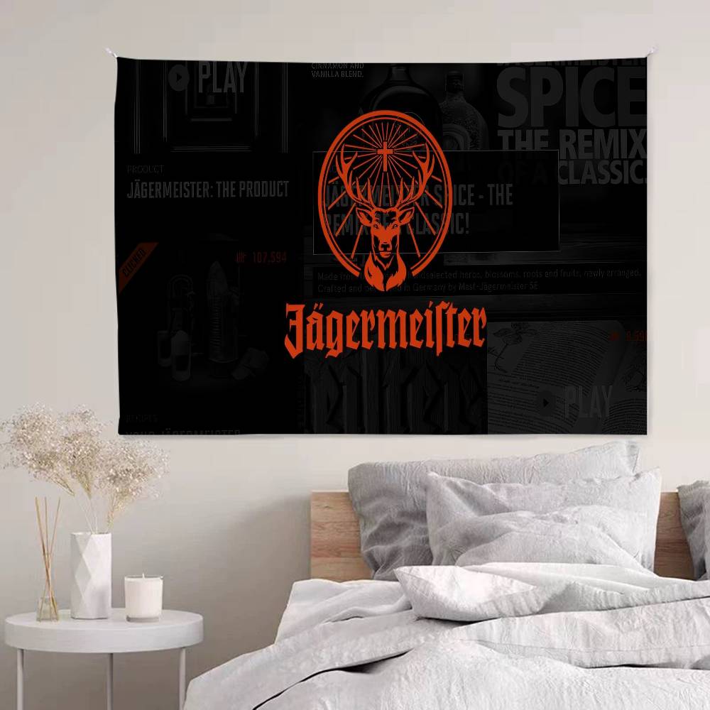 Hot JJaegermeisterS Printed Large Wall Tapestry Cheap Hippie Wall Hanging Bohemian Wall Tapestries Mandala Home Decor