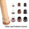 4PCS New TPE Table Leg Protector Covers Felt Floor Protectors Chair Foot Caps Durable Non-Slip Table Foot Pads Table Leg