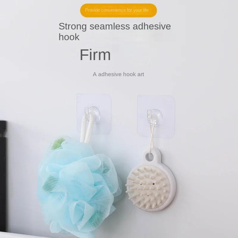 Bathroom Organizer Rack Hook 80PCS Home and Decoration Door Hooks For Kitchen Gadgets Hanging Organizers Transparent Heavy Duty