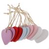 10 Pieces Colorful Wooden Embellishment Scrapbook Craft DIY Hanging Tags Gifts