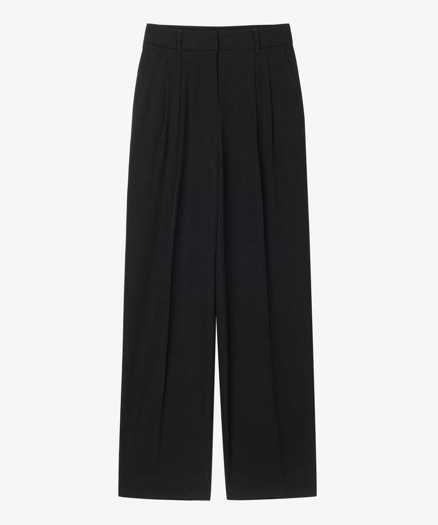 MIND BRIDGE WOMEN [W] Wide-Waisted Elastic Slacks Mypt3204