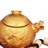 Alloy Figurine Teapot Statue Collection Gift Decoration Traditional Ornament for Hallway